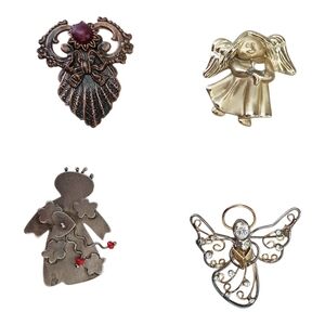 Christmas Angel Brooches  4